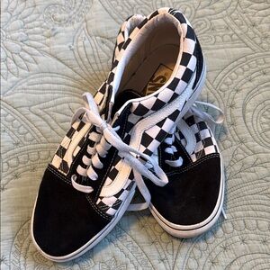 Vans Classic Black and White Checkered Shoes